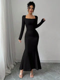 Retro Grace Square Dress