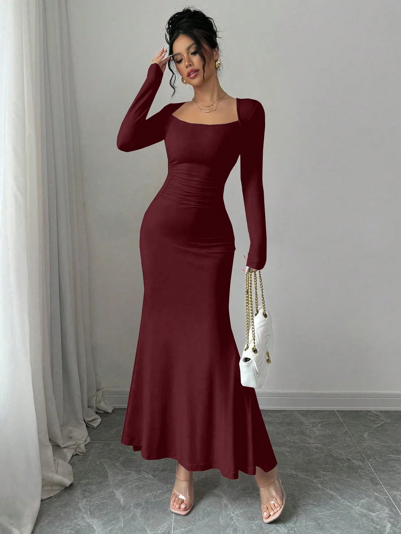 Retro Grace Square Dress