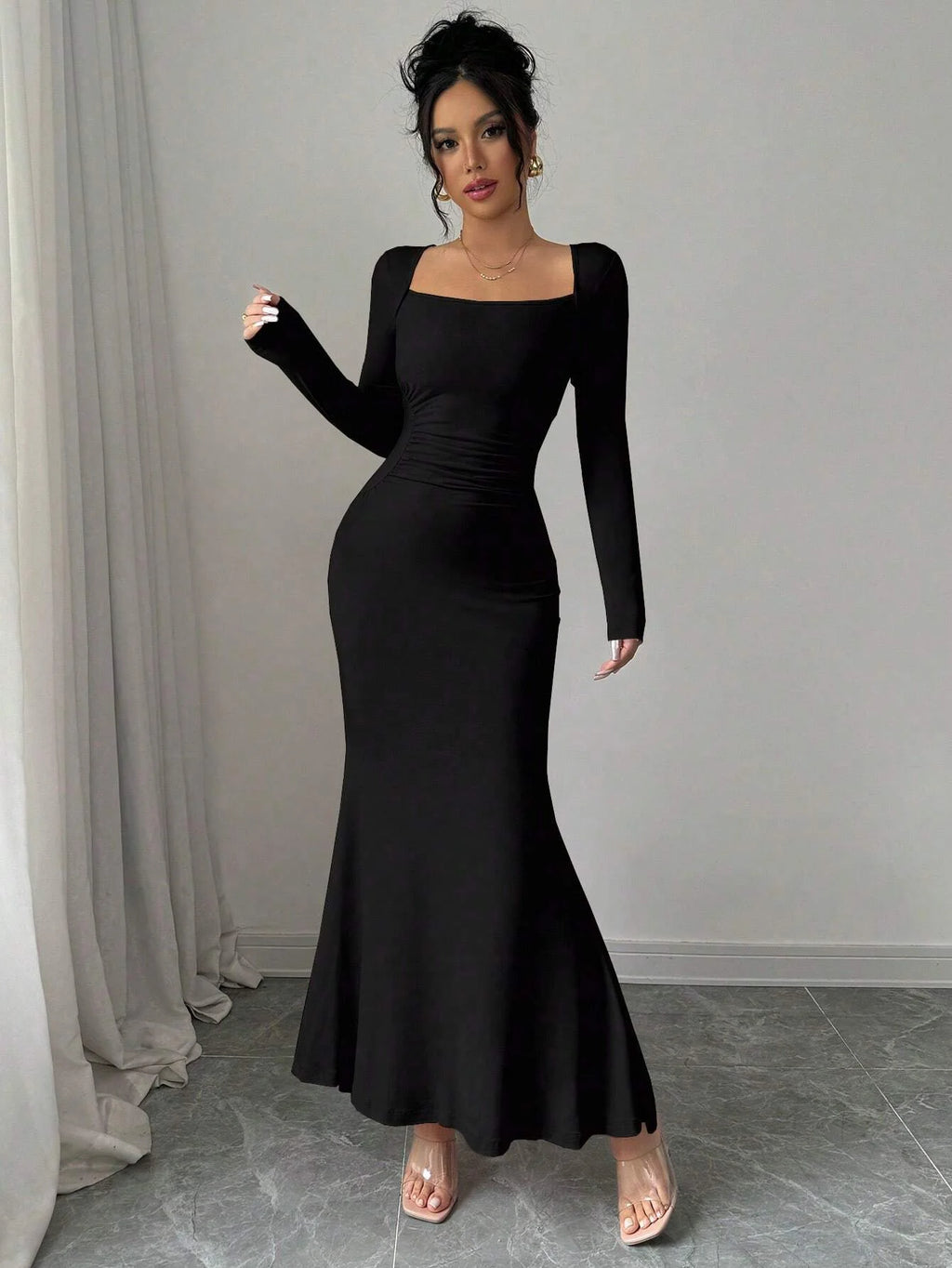 Retro Grace Square Dress