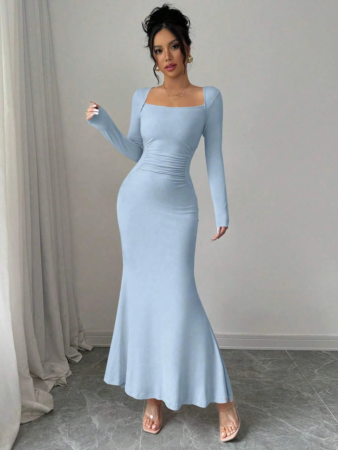 Retro Grace Square Dress