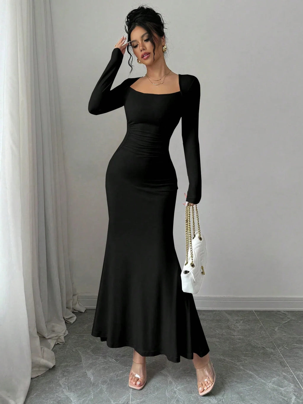 Retro Grace Square Dress