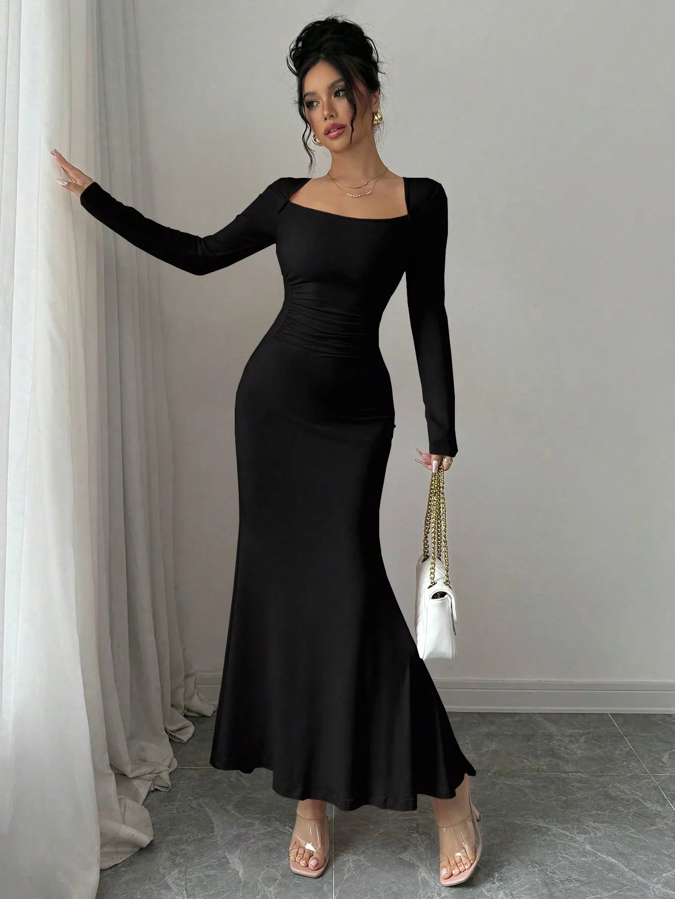 Retro Grace Square Dress