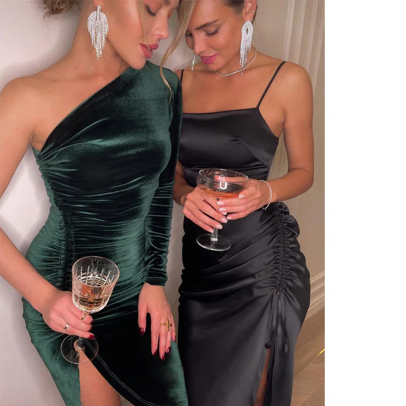 Velvet Allure Evening Dress