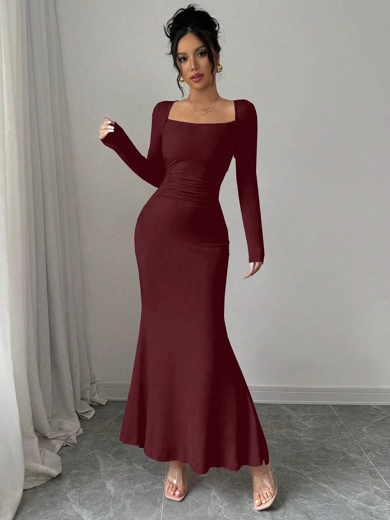 Retro Grace Square Dress