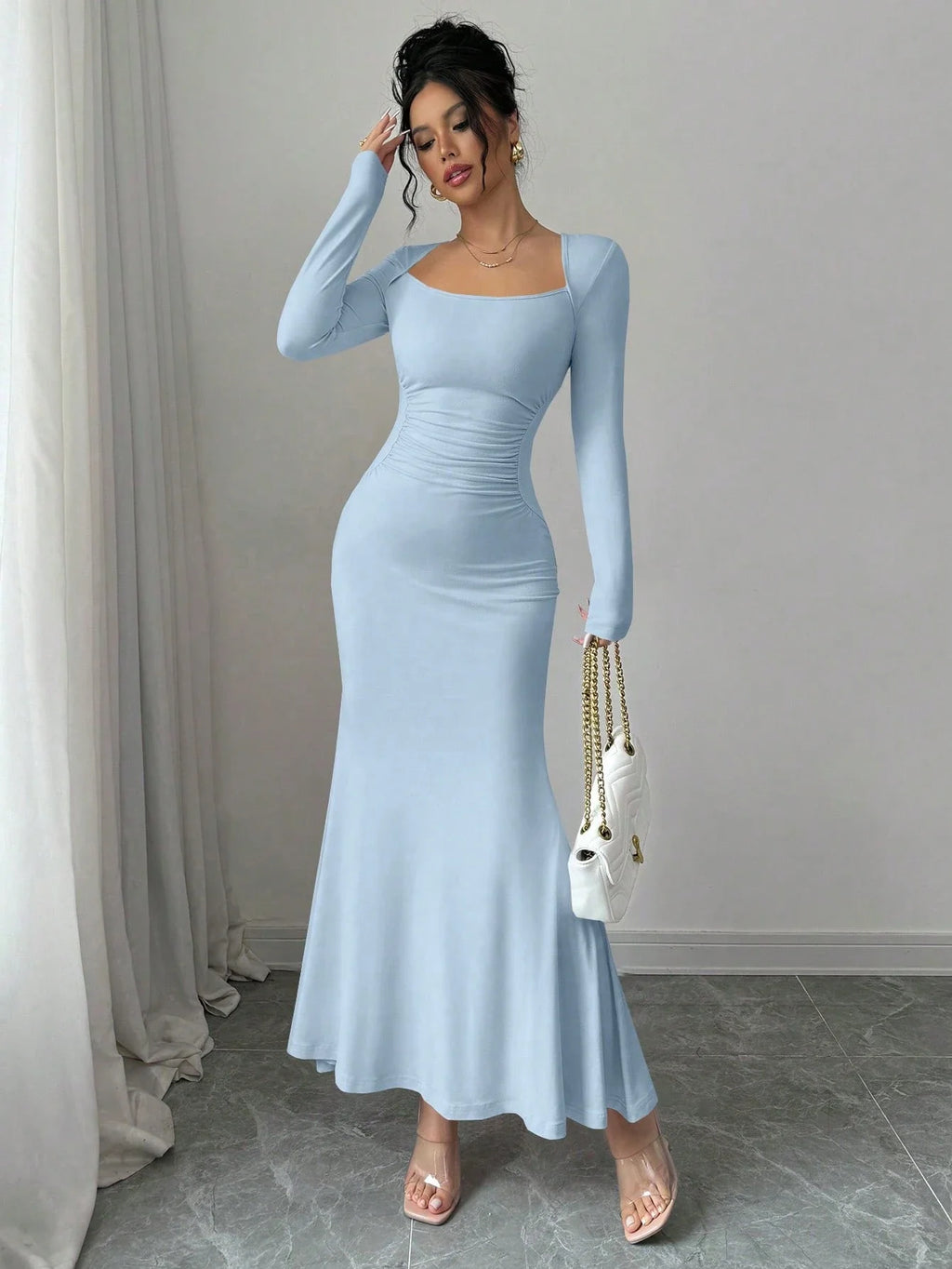 Retro Grace Square Dress