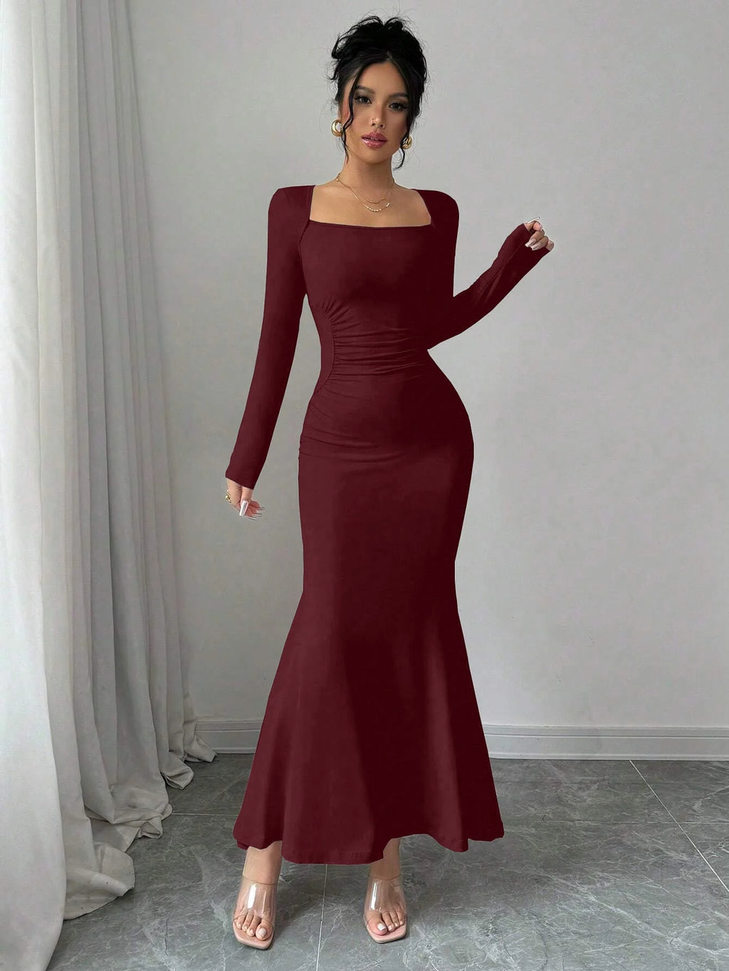 Retro Grace Square Dress