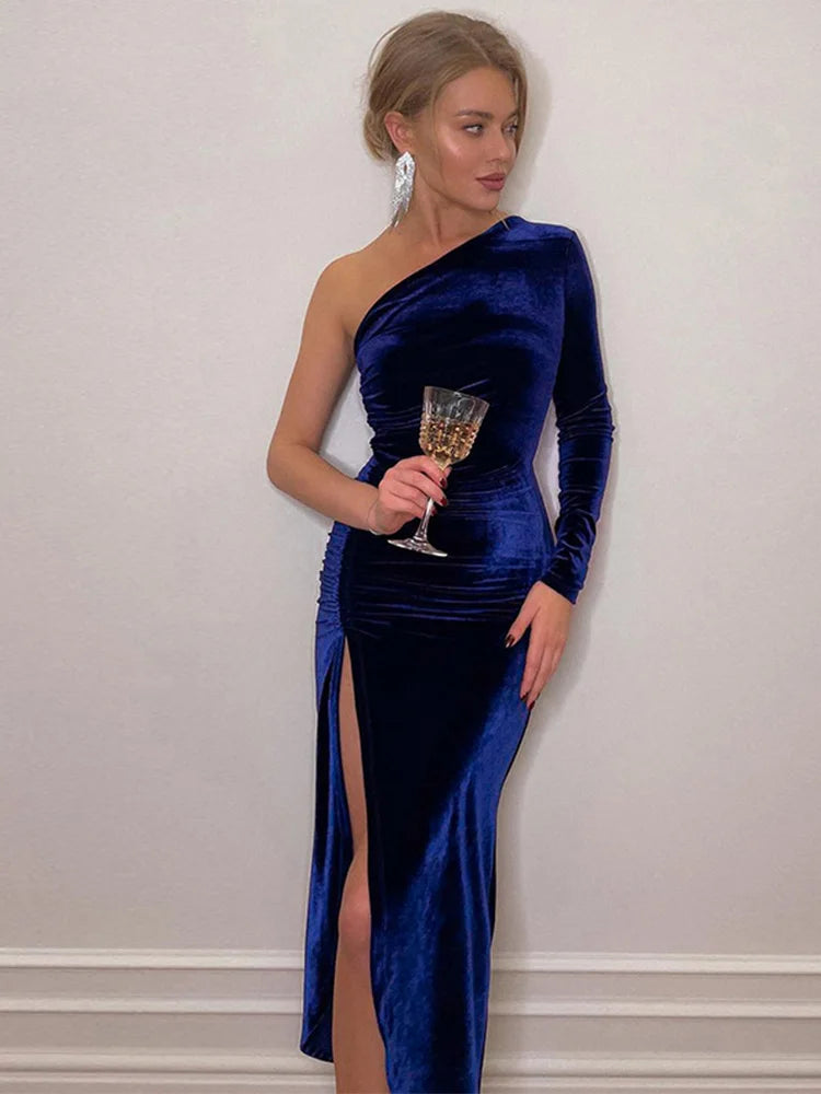 Velvet Allure Evening Dress