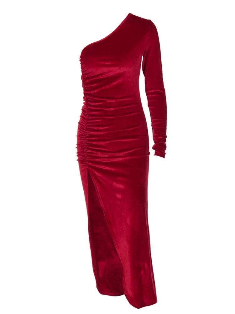 Velvet Allure Evening Dress