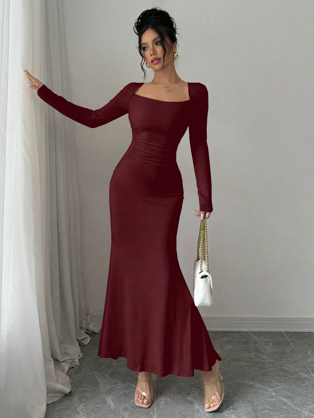 Retro Grace Square Dress