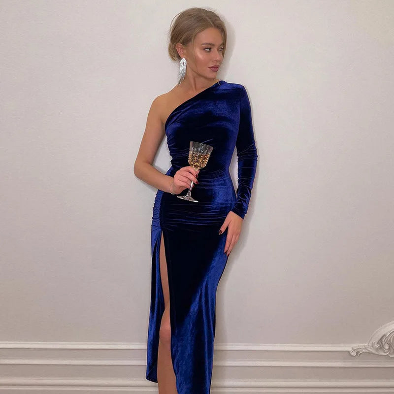 Velvet Allure Evening Dress