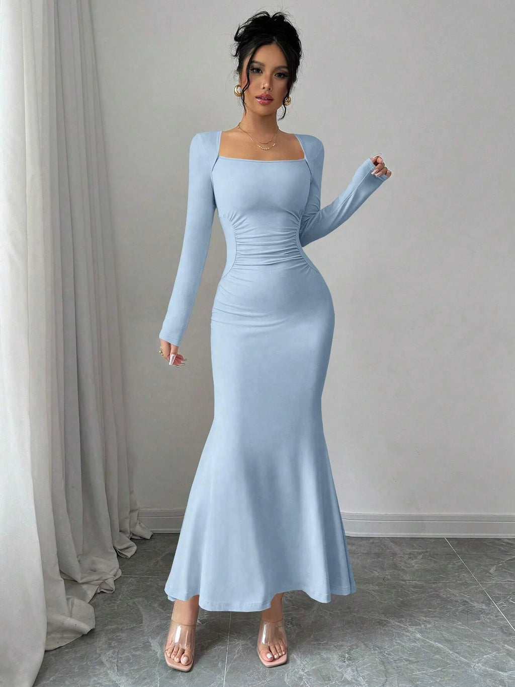 Retro Grace Square Dress