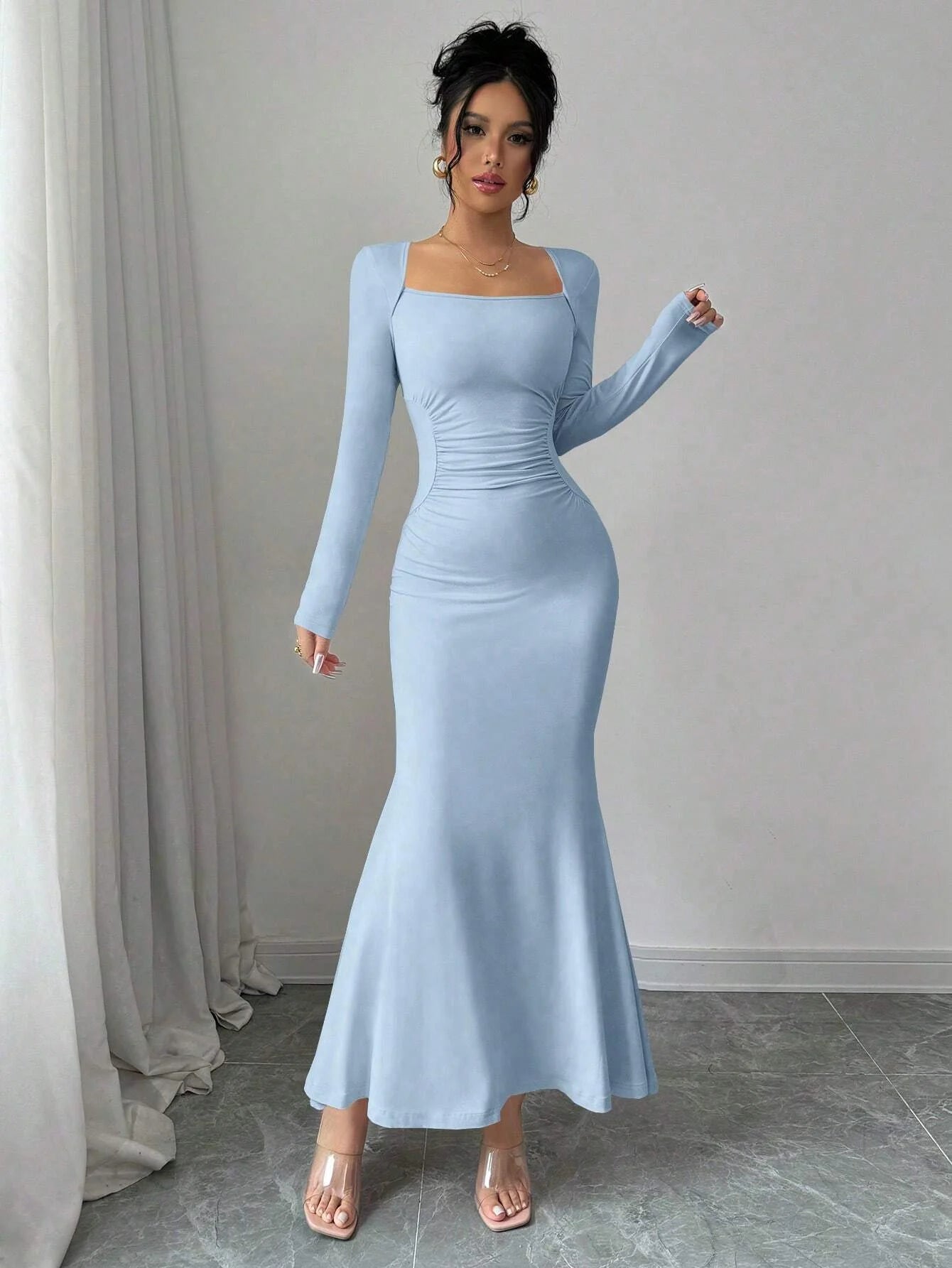 Retro Grace Square Dress